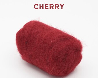 Cherry Corriedale Wool – Roving for Felting, Spinning & Crafting | Woolbuddy