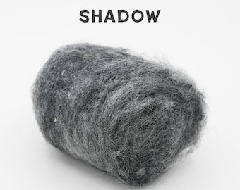Corriedale Wool Shadow Gray – Premium Wool Roving for Needle Felting & Crafts | Woolbuddy