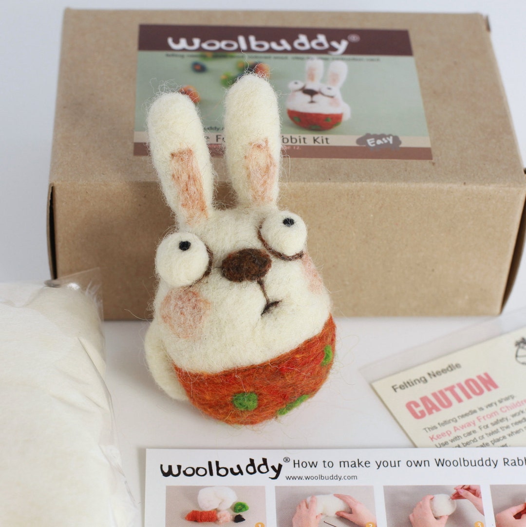Needle Felting Rabbit Kit Beginners to Intermediate Easter Etsy
