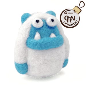 Felted Yeti, Yeti Figure, Bigfoot Ornament, Wool Yeti Toy, Abominable Snowman, Yeti Gift, Monster Ornament, Miniature Yeti, Holiday Decor