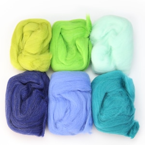 2 oz Merino Wool - Spring, Wool Roving, Wool for Needle Felting, Felting Supplies, High Quality Wool Supply