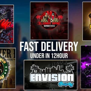 Logotipo de servidor RP personalizado y banners animados / Diseño digital de alta resolución