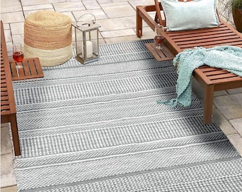 Recycled Plastic Outdoor Rugs: Water-Resistant Patio Garden Decor