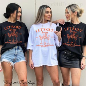 Let&#39;s Get Spritzy Bachelorette Shirt: Comfort Colors Aperol Spritz Tee