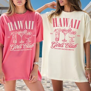 Hawaii Bachelorette Party Shirt: Custom Tropical Bridal Tee