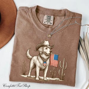 Chemise pour chien couleurs confort, chemise 4 juillet, chemise USA, chemise western, chemise 4 juillet, chemise drapeau américain, chemise Amérique, t-shirt vintage