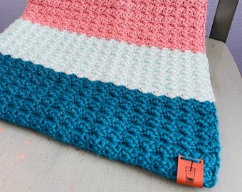Small Boba Blanket (fruit tea) - 100% handmade crochet blanket