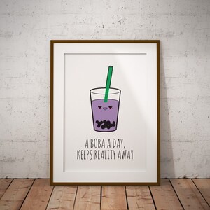 Cute Bubble Tea Prints, 8x10 prints image 8