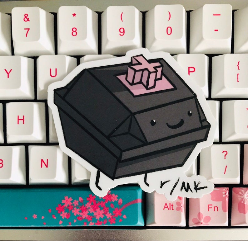 cute keyboard stickers die cut vinyl sticker etsy