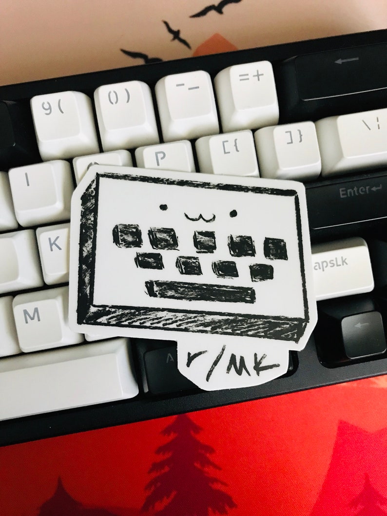 cute keyboard stickers die cut vinyl sticker etsy