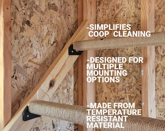 Uchwyt mocujący do grzędy dla kurczaków (para)