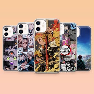 Demon Slayer Phone Case Anime Hashira Cover for iPhone 16E, 15, 14, 13, 12, Samsung S25, S24, S23, S22, A55, A35, A16,Pixel 9Pro,8A