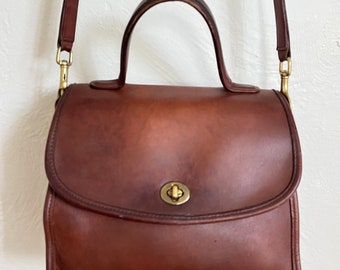 Authentic Vintage Coach® Manor Bag No. 9977, The Classic Collection, Mahogany, Fall 1996