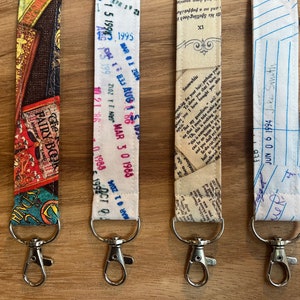 Book Themed Lanyard, Librarian Lanyard, Teacher Lanyard, Teacher Badge Holder afbeelding 1