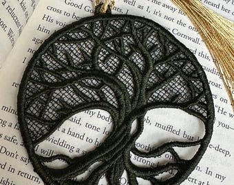 Marcador de árbol celta, Marcador de árbol de la vida, Brujería, Pagano, Marcador de encaje de diosa, Marcador, Bookish