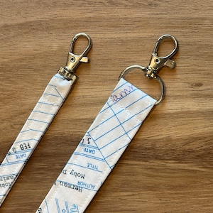 Book Themed Lanyard, Librarian Lanyard, Teacher Lanyard, Teacher Badge Holder afbeelding 4