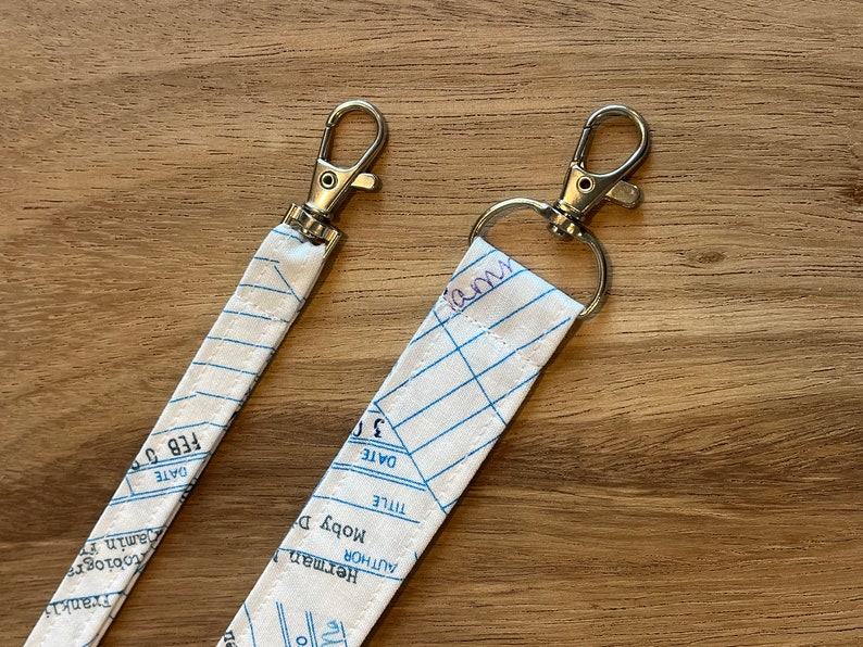 Book Themed Lanyard, Librarian Lanyard, Teacher Lanyard, Teacher Badge Holder afbeelding 4