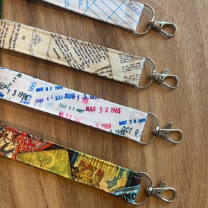 Book Themed Lanyard, Librarian Lanyard, Teacher Lanyard, Teacher Badge Holder afbeelding 2