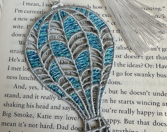 Marcapáginas de globo aerostático, El mago de Oz, Malvado, La vuelta al mundo, Lectores jóvenes, Marcapáginas de encaje, Marcapáginas, Bookish