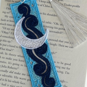 Night Sky Bookmark, Celestial Bookmark, Lace Bookmark, Bookmark, Bookish