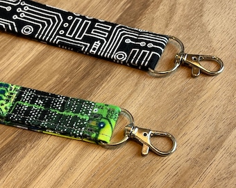 Technology Themed Lanyard, Computer Themed Lanyard, Technology Teacher Gift