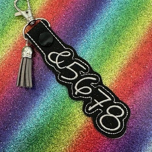 Dance Keychain, &5678 Keychain, Dance Bag Tag, Gift for Dancer, Stocking Stuffer for Dancer, Dance Instructor Gift, Bag Tag, Luggage tag