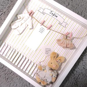 Geboorteakte met naam - gepersonaliseerde geboorteposter - doop- of geboortecadeau - decoratie voor een kinderkamer