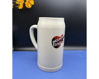 Vintage Beck's Rocktoberfest Collectible 1 Lt Stoneware Beer Stein From Germany
