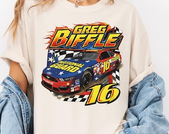 Comfort Colors® Vintage jaren 90 Greg Biffle-T-shirt, Greg Biffle-shirt RIP, Greg Biffle-T-shirt, Greg Biffle-T-shirt, cadeau voor vader, cadeau voor moeder