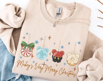 Mickey and Friends Christmas Sweatshirt, Mickey's Very Merry Christmas Party 2025 Hoodie, Disney Christmas Sweatshirt, Disney Family Hoodie