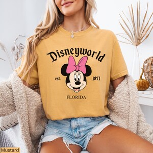Comfort Colors® Vintage Disneyworld Shirt, Retro Mickey and Friends T-Shirt, Disneyworld Florida Trip Mickey&Co Disney Family Matching Tee image 7