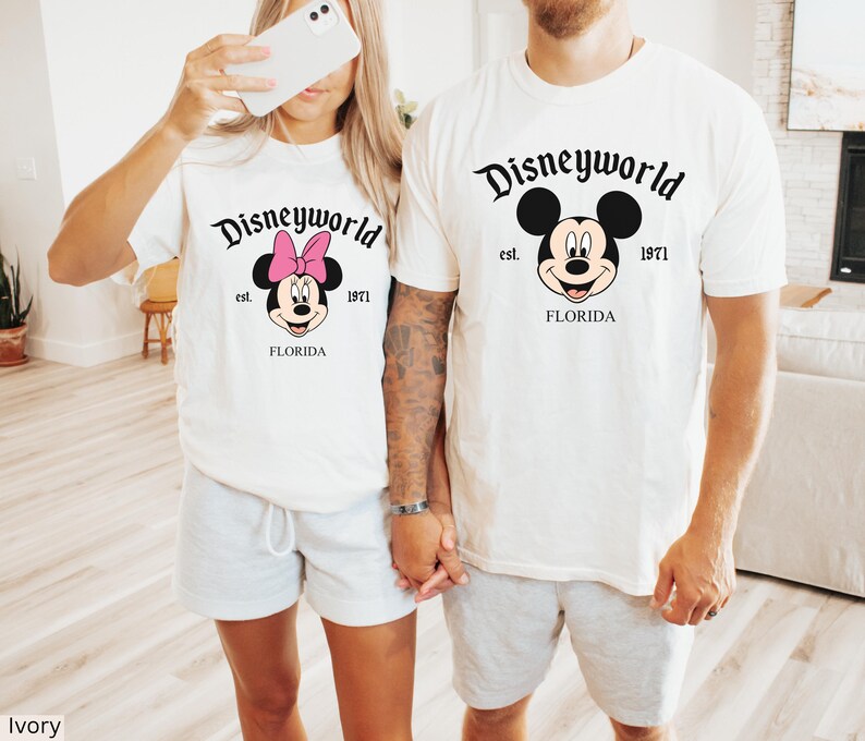 Comfort Colors® Vintage Disneyworld Shirt, Retro Mickey and Friends T-Shirt, Disneyworld Florida Trip Mickey&Co Disney Family Matching Tee image 2