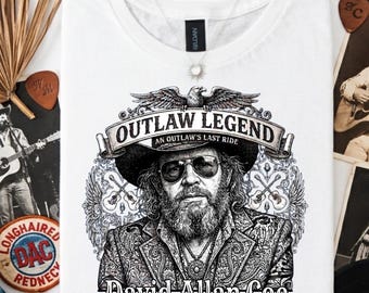 David Allan Coe Outlaw Legend Shirt, 1939-2026 RIP Tshirt, Music Lover Memorial Tee