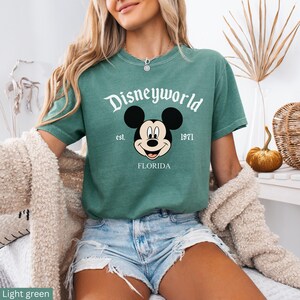 Comfort Colors® Vintage Disneyworld Shirt, Retro Mickey and Friends T-Shirt, Disneyworld Florida Trip Mickey&Co Disney Family Matching Tee image 6