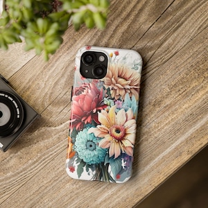 Floral Tough Phone Case - Vibrant Flower Design, Durable Protection, Gifts for Nature Lovers, Stylish Accessory