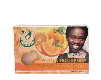 Mydło pomarańczowe z witaminą C, rozjaśniające mydło do twarzy i ciała, naturalne mydło cytrusowe, świeża, promienna pielęgnacja skóry