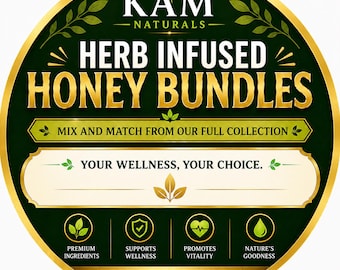 Organic Herb Infused Honey Bundle | Choose Your Custom Flavors Set