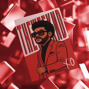 The Weeknd Poster | XO Album Art Print | Pop Music Wall Art | Digital Download