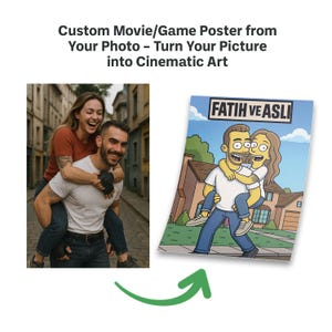 Cartaz personalizado de filme/jogo/série a partir da sua foto – Transforme sua imagem favorita em arte cinematográfica