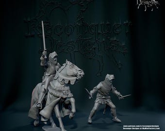 Orwain the Welsh Rebel | Historical Knight | 28/32mm Scale Miniatures for Wargames, D&D, TTRPG