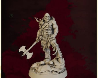 Maurader Barbarian Warrior: 28/32mm Scale Fantasy Miniature for D&D, Wargames, TTRPG
