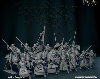 Grenadine Desert Warband: 28mm/32mm Medieval Miniatures for Wargames, DnD, Tabletop RPGs