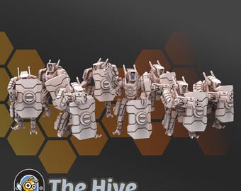 Burst Breacher Droids: 28mm Sci-Fi Proxy Miniatures - The Hive