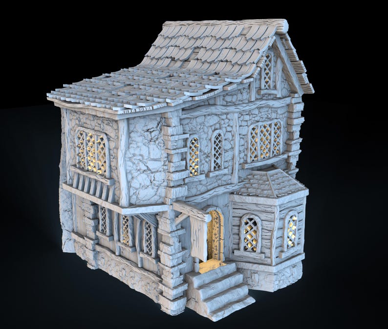 Medieval Fantasy Village Buildings - RPG Terrain for Dnd, Pathfinder ...