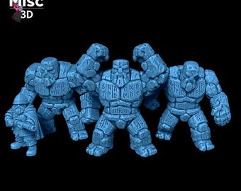 Arcane Golems | 28/32mm Grimdark Fantasy Wargame Miniatures