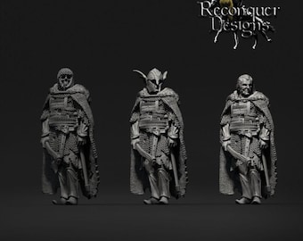 Skeleton Warrior Revenants: 28/32mm Grimdark Fantasy Miniatures DND Tabletop RPG