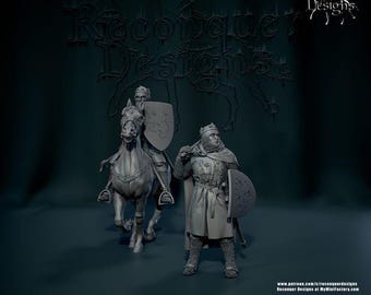 Robert the Bruce | Historical Knight Miniature | 28/32mm Scale Miniatures for Wargames, D&D, TTRPG