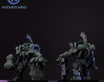 Machines Vengeance | Droidkyn 40k Proxy Model | 28mm Heroic Sci-Fi Miniature for Tabletop Wargames | Votann-Compatible