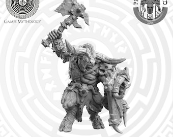 Minotaur Beast Herd: 28/32mm Resin Fantasy Warriors