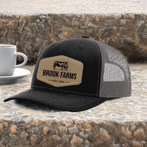 Personalized Farm Trucker Hat: Custom Cow Design, Farmer Gift image 4